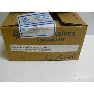 วัสดุเซรามิกแบบตัดละเอียด ORIGINAL SUPPLY <span class=keywords><strong>UM</strong></span> RASIVES HON AN CUT 3/8 ACT22 น้ำหนัก 10 ปอนด์ - Product Image 1