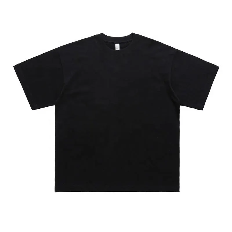 High Quality Men's Summer Casual Short-Sleeved T-Shirts Custom 100% Premium Pure Cotton Plain Black White Classic T-Shirt Woven