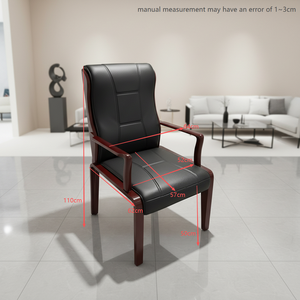 <span class=keywords><strong>Chaise</strong></span> <span class=keywords><strong>de</strong></span> <span class=keywords><strong>bureau</strong></span> <span class=keywords><strong>de</strong></span> style chinois <span class=keywords><strong>en</strong></span> <span class=keywords><strong>cuir</strong></span> PU avec accoudoirs fixes et structure <span class=keywords><strong>en</strong></span> bois massif - Vente directe usine - Product Image 4