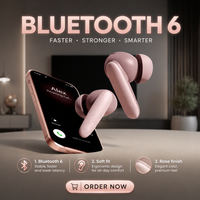 Écouteurs intra-auriculaires TWS Brightblue ANC à réduction de bruit active, ultra-fins, à faible latence, étanches IPX5, avec commande tactile