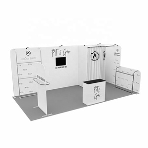 Stand d'exposition modulaire personnalisé en aluminium 10x10 pieds, système d'exposition modulaire standard portable pour salon professionnel, tension 240g - Product Image 3
