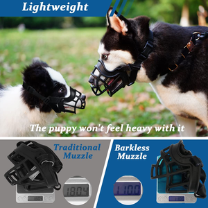 Adjustable Plastic <b>Pet</b> Soft Basketball Dog Muzzle Brakes for Small and Large Dog Mask Muzzle Mouth Cover - Product Image 2