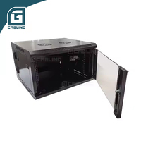 Gcabling Armoire de serveur profonde 800 1000 4U à montage mural, Armoire réseau argentée 18U, 15U, 12U, 800mm, 600x600 pour câbles Wi-Fi et d'alimentation