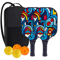 Raquettes de pickleball personnalisables pour adultes, noyau en nid d'abeille, fibre de verre durable, polyvalentes, pour le sport, le divertissement et l'entraînement, approuvées par l'USAPA