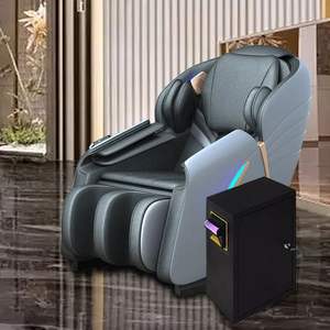 VCT lüks Shiatsu tam vücut masajı koltuk sıfır yerçekimi tasarım fatura işletilen ABS + PU deri sırt isıtma ticari masaj koltuğu - Product Image 6