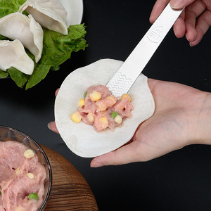 304 Stainless Steel Dumpling Spoon Filling Scoop <b>Meat</b> Scoop Steamed Bun Tool Wonton Filling Tool - Product Image 2