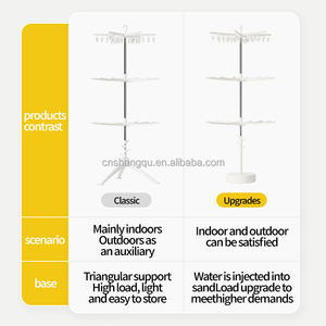 VSUCH Porte-vêtements pliable et multifonctionnel pour enfants, cintre simple en plastique pour le séchage des vêtements. - Product Image 3