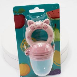 Sucette pour bébé en <span class=keywords><strong>silicone</strong></span> personnalisée en usine 2025, sans BPA, motif de dessin animé, pour mâcher les fruits et les légumes, complément alimentaire pour bébé de 0 à 12 mois - Product Image 6