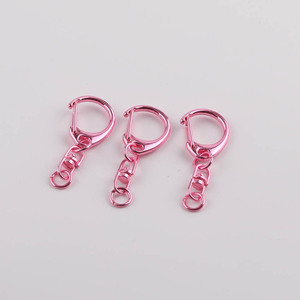 Hebilla metálica roja en forma de C con gancho en forma de ocho, accesorios de joyería DIY, herrajes duraderos chapados para llaveros y manualidades. - Product Image 4
