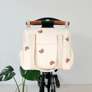 Bolsa <span class=keywords><strong>de</strong></span> pañales multifunción grande BSCI <span class=keywords><strong>de</strong></span> fábrica para mujer, bolsa <span class=keywords><strong>de</strong></span> viaje <span class=keywords><strong>de</strong></span> maternidad y bandolera <span class=keywords><strong>de</strong></span> pañales para bebés - Product Image 4