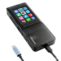 MiraBox H1 USB C Docking Station dengan Output HDMI, Hub USB, dan Ekspansi Multiport untuk Laptop
