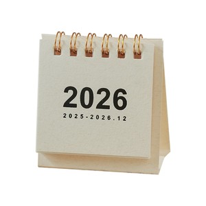 Mini <span class=keywords><strong>calendrier</strong></span> <span class=keywords><strong>de</strong></span> bureau 2026, <span class=keywords><strong>calendrier</strong></span> en spirale pour le bureau - Product Image 1