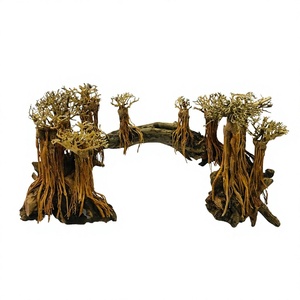 Decoración de Acuario de Madera Natural, Forma Irregular, Estilo Elegante, Adorno para Pecera, Acero Inoxidable Duradero, Personalizado, 10W, para Exteriores - Product Image 1