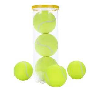 Standard Durable Personnalisé 45% Laine Compétition Pressurisé 3pcs tube pack balle de tennis pour l'entraînement
