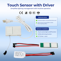 En stock – Interrupteur tactile à capteur de mouvement pour miroir, variateur de lumière LED 220V-12V 1A pour maison intelligente