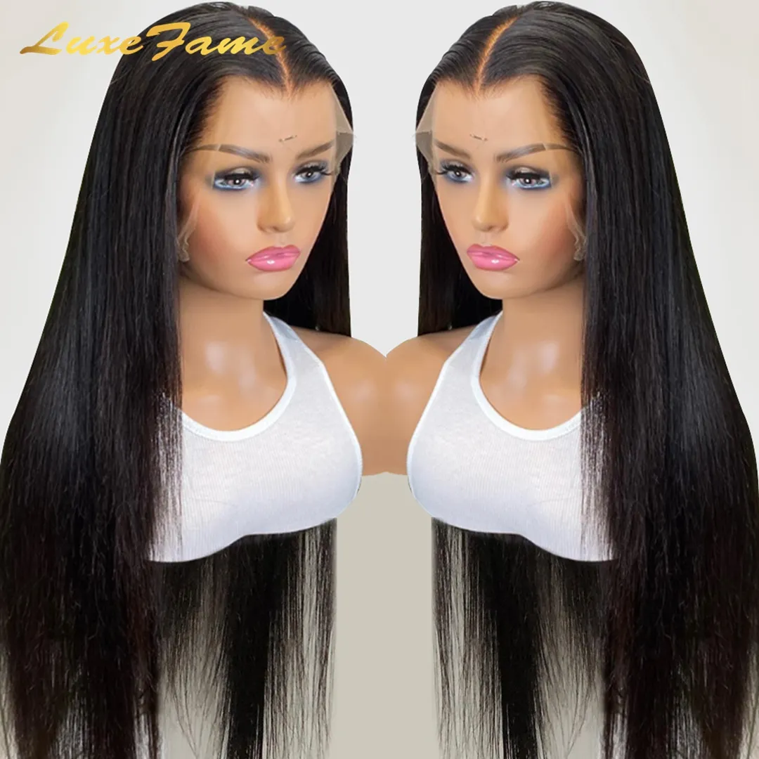 Wholesale 100% Natural Half Human Hair Lace Wig Vendor,13X6 Hd Human Hair Lace Front Wig,Straight 13X4 Lace Front Human Hair Wig