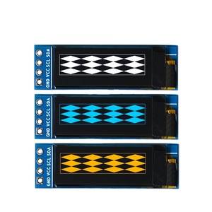 โมดูลจอแสดงผล OLED ขาวดำขนาด 0.91 นิ้ว 128×32 SSD1306 อินเทอร์เฟซ I2C แผงหน้าจอ OLED ขนาดเล็ก - Product Image 1