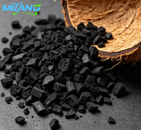 Charbon actif granulaire de coque de noix de coco à haute adsorption pour le traitement des eaux usées