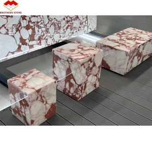 Italie moderne personnalisé alto luxe prix de la pierre rose rose marbre Bvlgari dalles de marbre rose pour table de revêtement de sol - Product Image 6