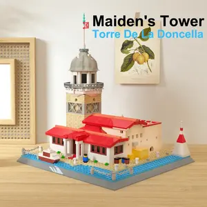 Wange 5229 <span class=keywords><strong>La</strong></span> Tour <span class=keywords><strong>de</strong></span> <span class=keywords><strong>la</strong></span> Jeune Fille, Briques d'Architecture Mondiale, Jouet <span class=keywords><strong>de</strong></span> Décoration, Cadeaux pour Enfants, Ensembles <span class=keywords><strong>de</strong></span> Blocs <span class=keywords><strong>de</strong></span> Construction - Product Image 3