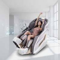Fauteuil de massage robotisé pliable intelligent de luxe haut de gamme avec commande vocale, zéro gravité, corps entier, 4D, IA, infrarouge, physiothérapie