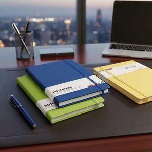Promotion Customized Wholesale High-End Business Planner PU Leather <b>A5</b> <b>Diary</b> Weekly Office Notebook - Product Image 2