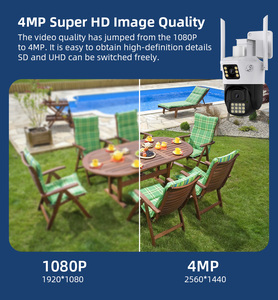 Ikevision icsee <span class=keywords><strong>Wifi</strong></span> giám sát máy ảnh an ninh 6MP ống kính kép 360 PTZ không thấm nước chuyển động báo động CCTV mạng IP Camera - Product Image 3