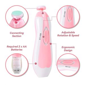 Baby <b>Nail</b> Trimmer Electric, 6 in 1 Baby <b>Nail</b> <b>File</b> Clippers Infant Grooming Kit Manicure Set for Toddler or Adults - Product Image 2