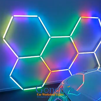 Éclairage sain en aluminium RVB décoratif Led hexagone lumière encastrée