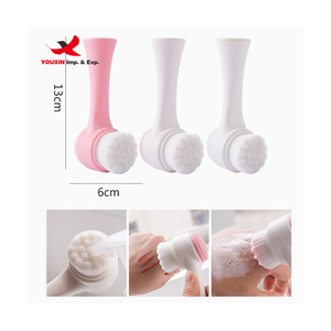 FENGFLY Mixed Procurement Low Price Double-sided Silicone ABS Handle Face <b>Makeup</b> <b>Brush</b> Portable Daily Use - Product Image 4