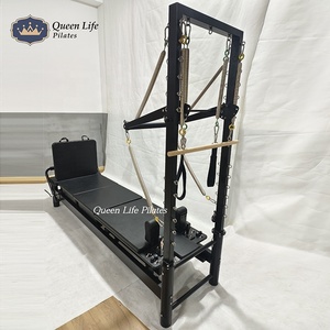 Queenlife เครื่องนอนแบบหมุนได้เครื่องทำจากอลูมิเนียมพิลาทิสแบบครึ่งทาวเวอร์ - Product Image 2