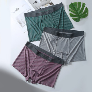 กางเกงในและกางเกงบ็อกเซอร์สำหรับผู้ชายพิมพ์ลายทางไร้รอยต่อของ Uxyk-ผู้ผลิตขายส่ง - Product Image 2