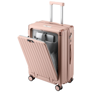 Valise à ouverture frontale 20 pouces, bagage cabine multifonctionnel avec serrure pour les voyages de loisirs - Product Image 5