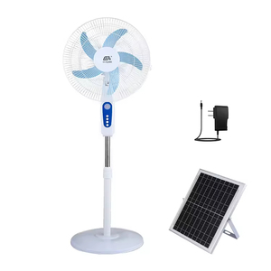 Ventilateur solaire pratique de 16 pouces avec batterie au lithium intégrée, prix abordable, support d'urgence - Product Image 1