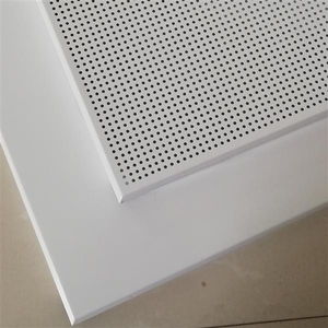 Hiện đại công nghiệp chống ăn mòn nhôm bảng điều chỉnh chống cháy văn phòng thương mại gỗ gạch Trần dễ dàng lưới Trần cho khách sạn - Product Image 6