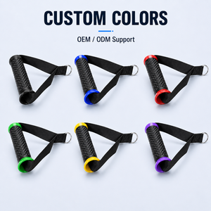 Fitness Handles Anti-slip Durable Gym Handle Heavy Duty Pull-up Silicone D Handle with D Ring for Resistance Bands Home Gym - Product Image 6