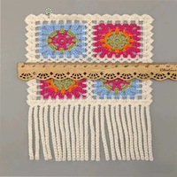 Patch en tissu écologique soluble dans l'eau à coudre, broderie ajourée au crochet, garniture de poche, frange, pièce florale, accessoire vestimentaire