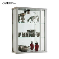 Nouvelle vitrine murale en verre à double verrouillage