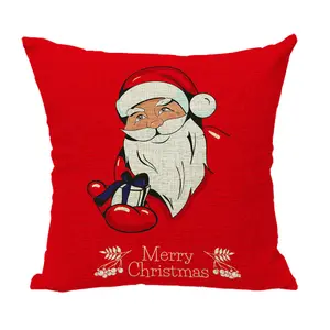 New Red Frohe Weihnachten Santa Claus Kissen bezug Sofa Home Dekorative Kissen bezug Kissen bezug Abdeckung