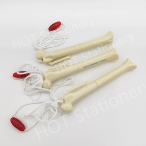 Bán Buôn Bi Xương Bút Bằng Dây Thừng Hình Dạng Xương Bút Bi Khuyến Mại Xương Bút Với Dây Buộc Logo In - Product Image 2