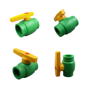 Зеленый белый пластиковый шаровой клапан для сельского хозяйства, фитинги для подачи воды, производитель Шанхая - Product Image 4