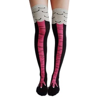 Chaussettes originales en forme de cuisse de poulet pour femmes et unisexe, chaussettes hautes amusantes en gros