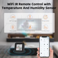 Tuya – télécommande universelle intelligente WiFi IR, capteur de température et d'humidité, Hub 3 en 1, contrôle par application Alexa/Google Home
