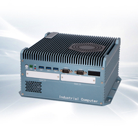 PC industriel OEM personnalisé, PC embarqué robuste sans ventilateur avec plusieurs ports COM et LAN pour la vision industrielle