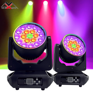 ไฟหัวขยับ LED RGBWA 4-in-1 ระดับมืออาชีพ 19x15W ให้แสงสว่างแบบ Wash Light ค่า CRI สูง Ra95 รองรับ DMX512 สำหรับงานแสดงบนเวที ดีเจ ดิสโก้ คลับ โชว์ - Product Image 1