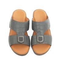SHIKOL - Claquettes arabes classiques - Cuir de veau véritable fait main - Confort - Semelle antidérapante - Babouche arabe personnalisée - Sandales arabes pour hommes