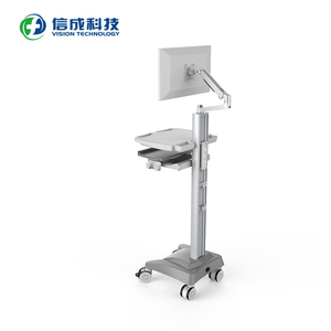 Carrito Médico Metálico Ajustable de Estilo Industrial, Estación de Trabajo para Médico, Equipo de Hospital, Carro de Cuidado con Computadora - Product Image 6