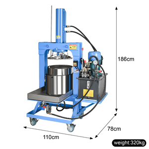Presse hydraulique électrique pour fruits/légumes/nid d'abeille, surface de contact alimentaire en acier inoxydable 304 - Product Image 3