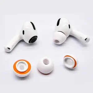 Dicas de silicone para airpods pro, venda quente de pontas 1:1 originais para airpods, esponjas de espuma, ponta de substituição para airpods