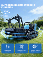 Tondeuse robot commerciale à braquage zéro, moteur diesel, transmission hydrostatique, moteur à couple élevé, pompe hydraulique, surveillance à distance